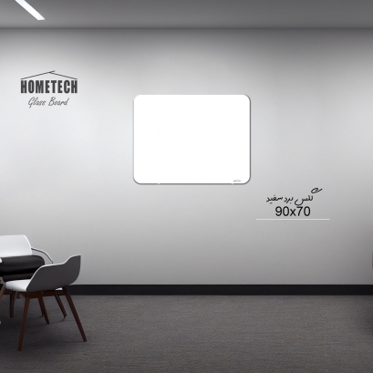 گلس برد  90x70 cm سفید
