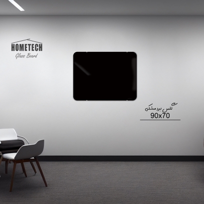 گلس برد  90x70 cm مشکی
