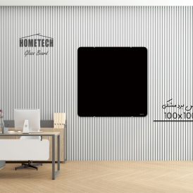 گلس برد  100x100 cm مشکی گلس برد  100x100 cm مشکی